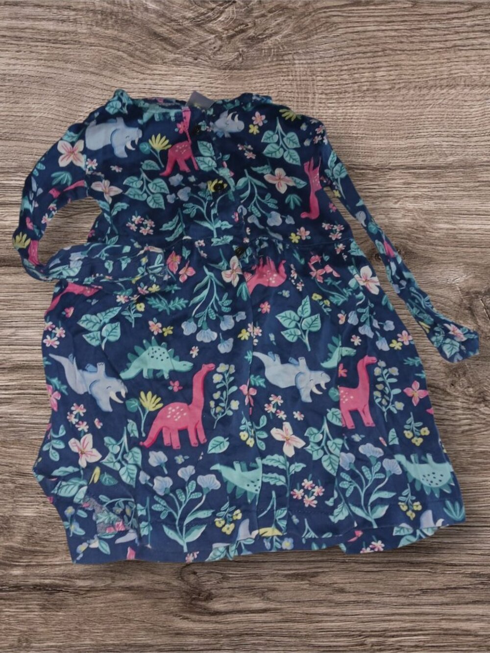 Carter's 24 Months Dinosaur Floral Long Sleeve Dress